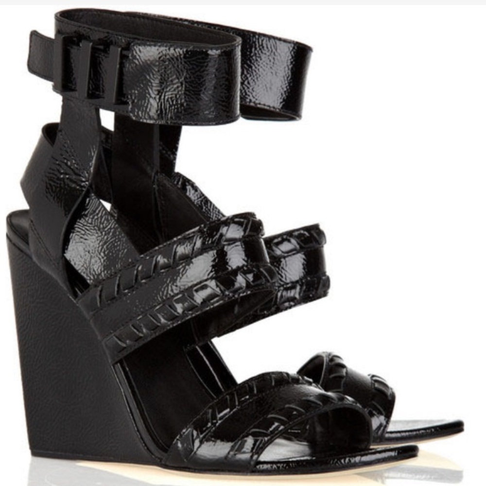 Alexander Wang Kasia high heel wedge sandals, 39